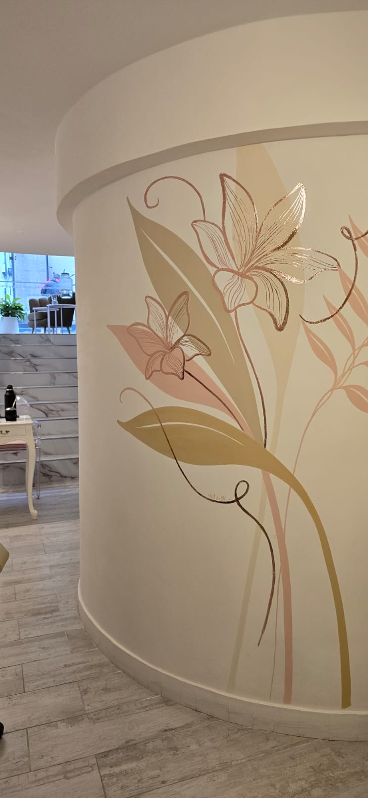 Detalle artístico en el local